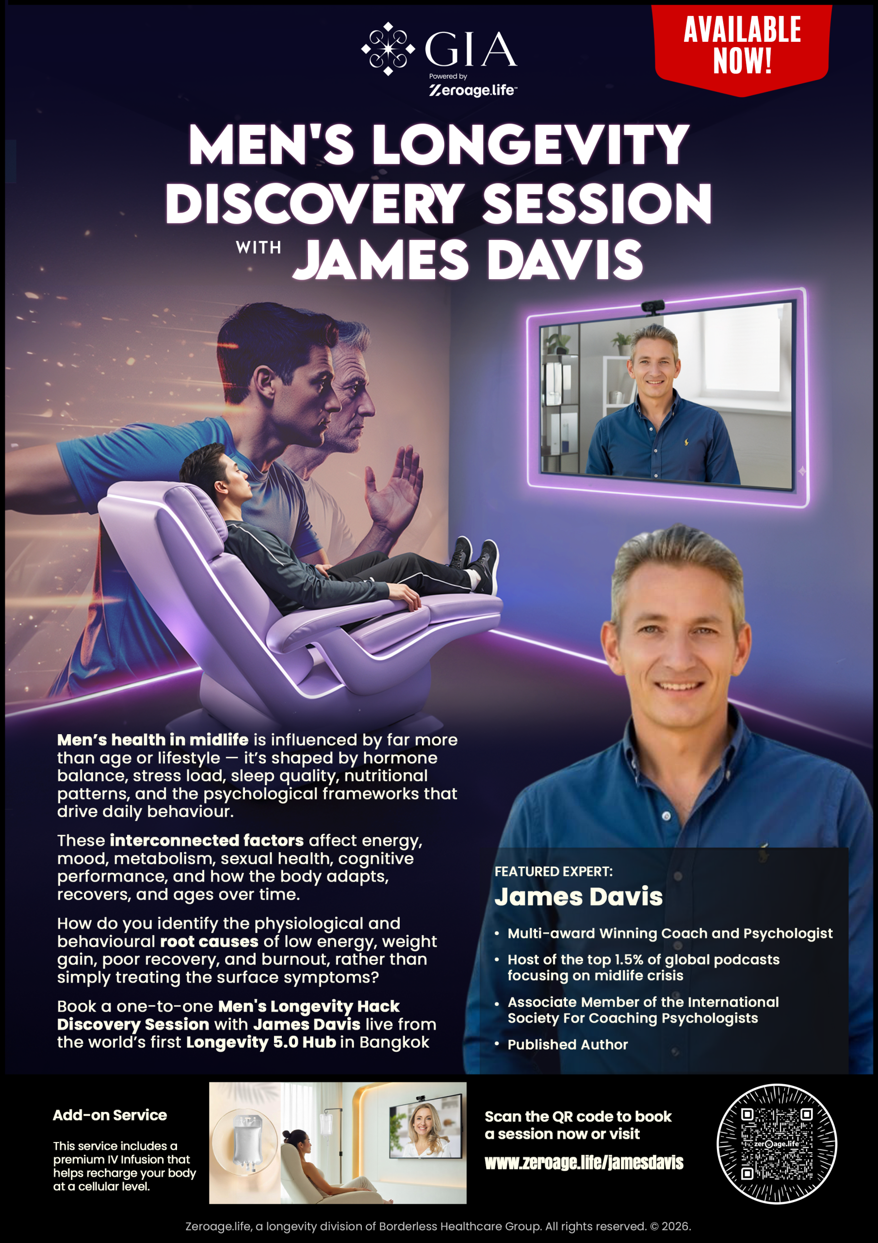 Mens Longevity with James Davis A4 V4